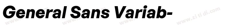 General Sans Variab字体转换